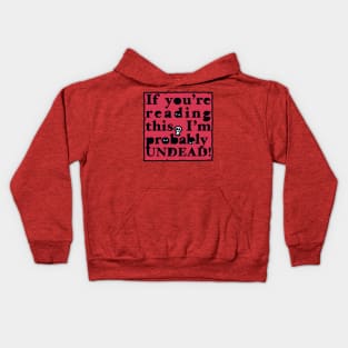 Undead Letter (red) Kids Hoodie